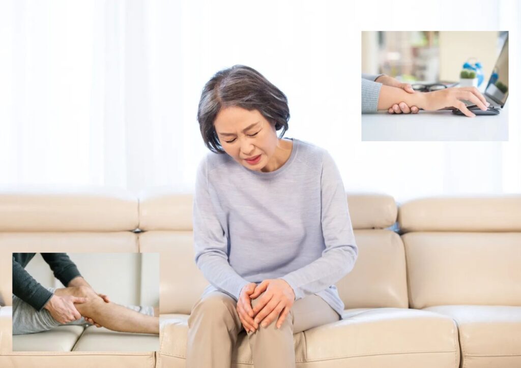 퇴행성 및 류마티스 관절염 예방을 위한 40~50대 무릎 통증 및 손목 관절 통증 스트레칭 예방 사진